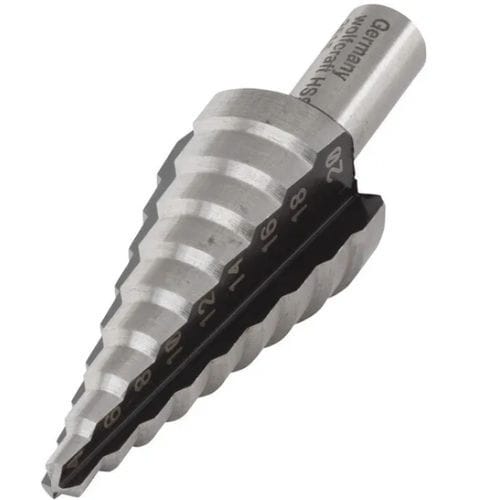 Vollmetall-Bohrer - 2515000 - WOLCRAFT - für Aluminium / für Kunststoffe / Schnellstahl