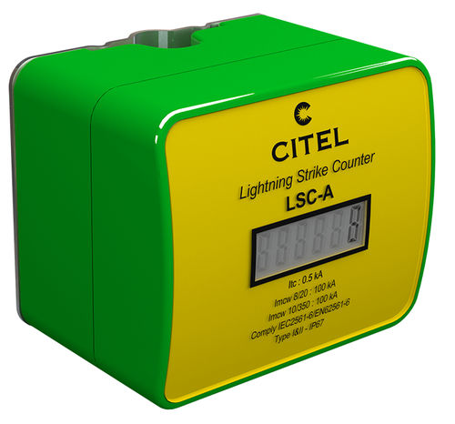 Digitaler Blitzeinschlagzähler - 0.5 - 100 kA |LSC-A - CITEL - elektronisch