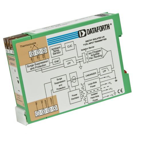 DIN-Schienen-Temperaturmessumformer - DSCT47 - Dataforth Corporation - Thermoelement / mit Stromausgang / Prozess