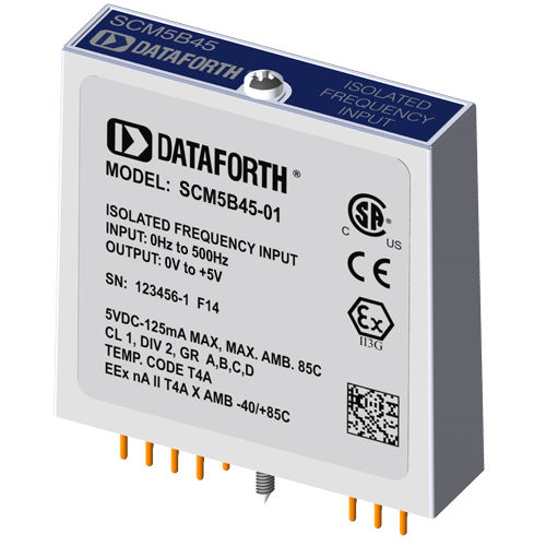Frequenzeingangsmodul - SCM5B45-01 - Dataforth Corporation - für Montage auf Leiterplatten / modular