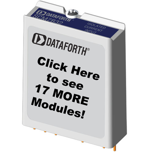 Analoges Eingangsmodul - SCM7B41-xx Series - Dataforth Corporation - Spannung / isoliert / Breitband