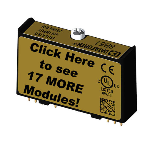 Analoges Eingangsmodul - 8B30/8B31-xx Series - Dataforth Corporation - Spannung / Schmalband