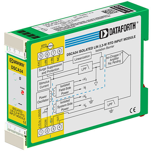 Eingang-Signalverarbeitungsmodul - DSCA34-01 - Dataforth Corporation - für RTD / isoliert / 2-Leiter