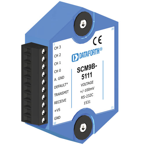 Vier-Kanal-Signalverarbeitungsmodul - SCM9B-5111 - Dataforth Corporation - Eingang / Spannung / Sensor-zu-Computer