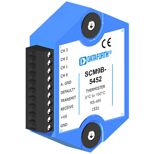 Vier-Kanal-Signalverarbeitungsmodul - SCM9B-5452 - Dataforth Corporation - Eingang / Ausgang / für Thermistor