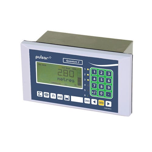 Pumpwerk-Steuerung / mit integriertem Alarm - Quantum 2 - Pulsar Measurement - zur Pumpenverwaltung / mit Zurücksetzen der automatischen Pumpe / Ultraschall