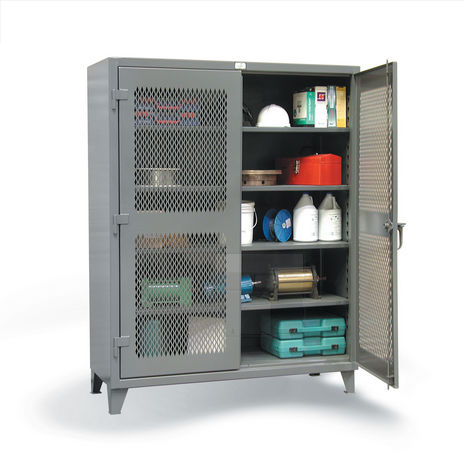 Lagerschrank - V-244 series - Stronghold - auf Füßen / Fachböden / doppeltürig