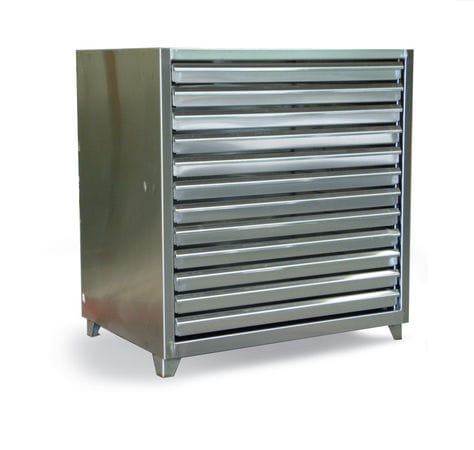 Lagerschrank - 4.24.2-360-12DB-SS - Stronghold - bodenstehend / Multi-Schubladen / Edelstahl