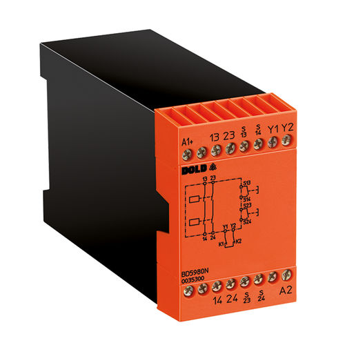 Notausschalter-Sicherheitsrelais - BD 5980N - DOLD - 2NO / SIL / IEC