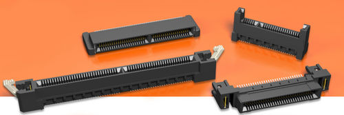 Kartenrand Steckverbinder - Edge Rate™ series - SAMTEC - SMT / rechteckig / Winkel