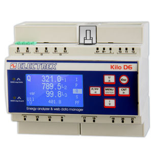 Überwachungs-Analysator - PFNK6-FQ7D9-0MM KILO F RJ45 D6 PQ - ELECTREX - für Stromnetz / Netz AC / Netzqualität
