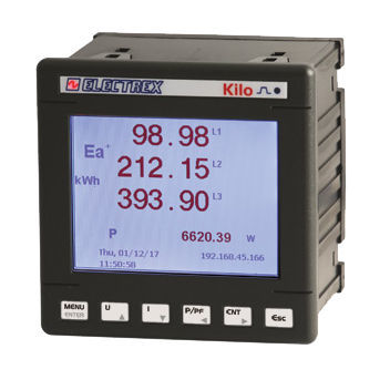 Überwachungs-Analysator - PFNK9-FQ5D9-121 KILO F NET 96 PQ WEB LOG - ELECTREX - für Stromnetz / Industrie / Netzqualität