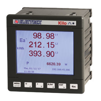 Überwachungs-Analysator - PFNK9-FQ7D9-0MM KILO F RJ45 96 PQ - ELECTREX - für Stromnetz / Netzqualität / Leistung