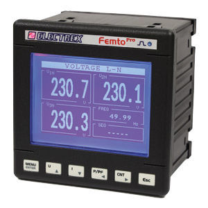Überwachungs-Analysator - PFA69-E0102-E00 FEMTO PRO 96 ECT - ELECTREX - für dreiphasige Stromnetze / für einphasige Stromnetze / Netzqualität