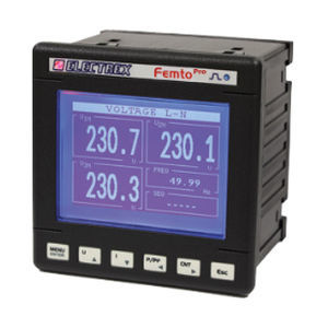 Überwachungs-Analysator - FEMTO PRO 96 ECT 230-240V - ELECTREX - für Stromnetz / Netz AC / für dreiphasige Stromnetze