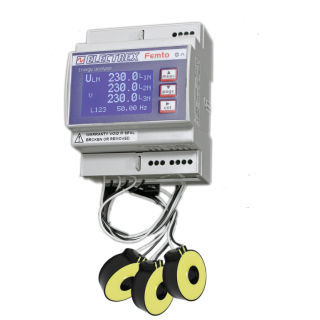 Überwachungs-Analysator - PFA64M1-DA-B FEMTO MID D4 ECT - ELECTREX - für Stromnetz / für Netzwerk / für dreiphasige Stromnetze