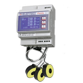 Überwachungs-Analysator - PFA64M1-0A-B FEMTO MID D4 ECT - ELECTREX - für Stromnetz / zur Prüfung der gesetzlichen Konformität / Industrie