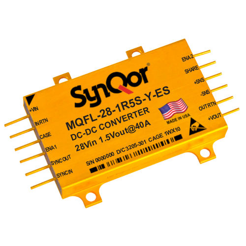Gesteuerter DC/DC-Wandler - MQ 28 series - SYNQOR - Leiterplatten / Einfachausgang / mit 2 Ausgängen