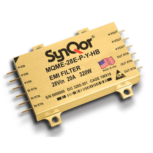 Elektronischer Filter / Gegentakt - MQ series  - SYNQOR - Tiefpass / passiv / EMV