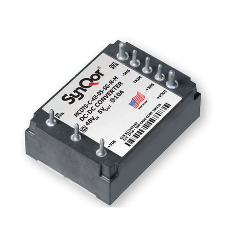 Gesteuerter DC/DC-Wandler - Mil-COTS 48 V - SYNQOR - Leiterplatten / Einfachausgang / Schaltnetzteil