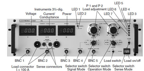 Elektronische Last / DC - 0.5 - 1 kW, 2.5 - 800 V | EL500, EL1000 series - Zentro-Elektrik - programmierbar