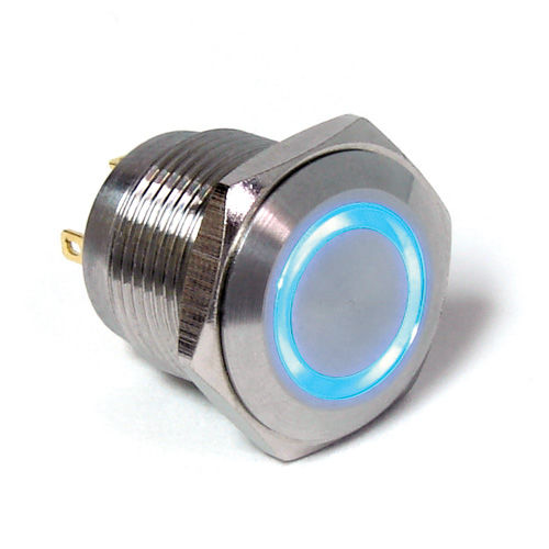 Vandalismussicherer Drucktaster - PV6 series - E-SWITCH - wasserdicht / IP65 / LED-beleuchtet