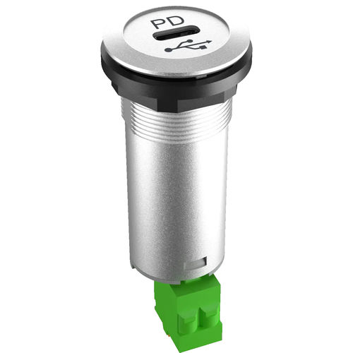 Stromversorgungs-Steckverbinder - RONTRON-R-JUWEL RRJ_USB_C_PD - Georg Schlegel GmbH & Co. KG - Socket / USB / steckbar