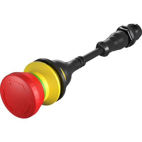 Notausschalter-Drucktaster - SHORTRON®-M12 FRVKOO_M001 - Georg Schlegel GmbH & Co. KG - Pilzkopf / IP65 / IP67