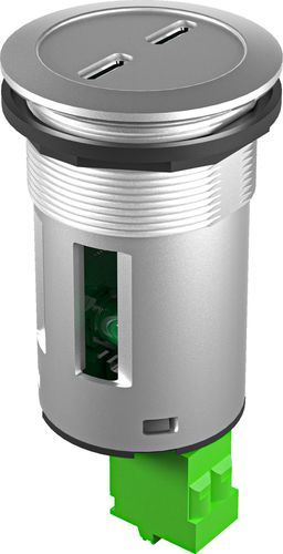 Einbausteckdose - KRJM_2USB_C_5V - Georg Schlegel GmbH & Co. KG - Schalttafeleinbau / IP20 / bipolar