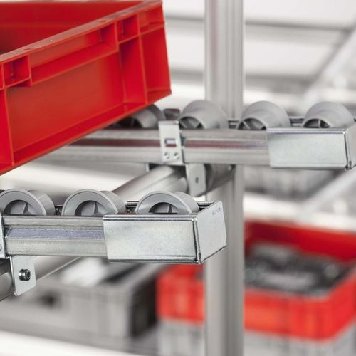 Press-Fit-Endkappe - 0.0.647.08 - item industrial applications - rechteckig / Stahl / für Rollenförderer