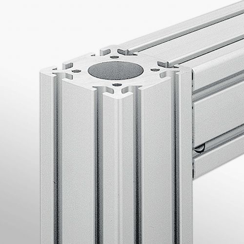 Profil / anodisiertes Aluminium - 0.0.408.28 - item industrial applications - 45° / Montage
