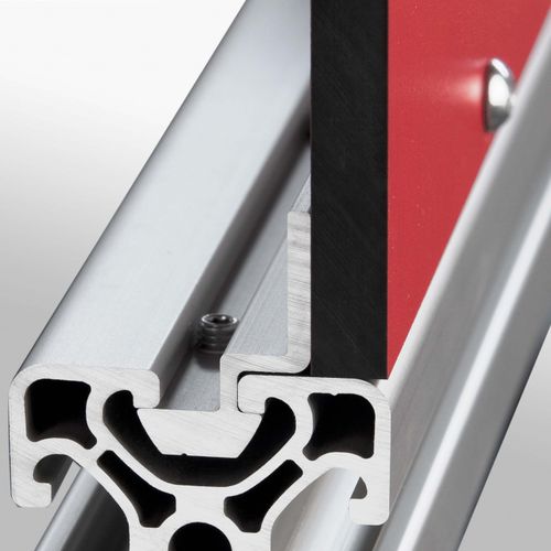 Profil / anodisiertes Aluminium - 0.0.411.14 - item industrial applications - U-förmig / Dichtung