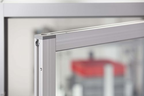 Einflügeliges Türensystem - 0.0.649.51 - item industrial applications - Aluminium / für den Innenbereich / Sicherheit