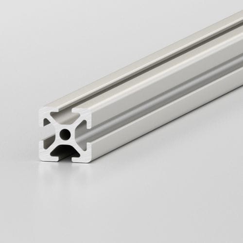 Profil / anodisiertes Aluminium - 0.0.370.03 - item industrial applications - gerillt / für Bauanwendungen / offen
