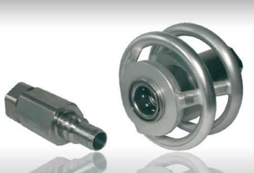 Schnellkupplung - TE-0 series - WALTHER-PRÄZISION - für Chemikalien / PTFE / Messing