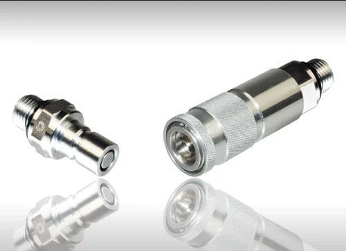 Schnellkupplung - FF - WALTHER-PRÄZISION - hydraulisch / verzinkter Stahl / selbstschließend