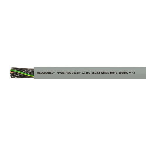 DIN-Stromkabel - JZ-500 - HELUKABEL - schwerentflammbar / ölbeständig / torsionsfähig