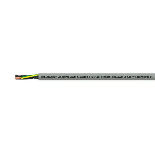 DIN-Stromkabel - JZ-602 - HELUKABEL - schwerentflammbar / ölbeständig / mehrstrangig