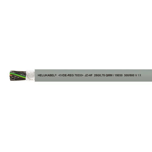 DIN-Stromkabel - JZ-HF - HELUKABEL - schwerentflammbar / ölbeständig / mehrstrangig
