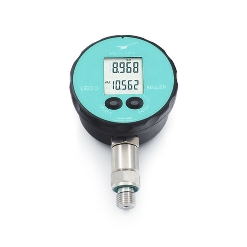 Manometer mit LCD-Display - LEO3 - KELLER Pressure AG - Gewinde / G 1/4 / NPT 1/4