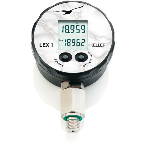 Manometer mit LCD-Display - LEX1 - KELLER Pressure AG - Gewinde / G 1/4 / G 1/2