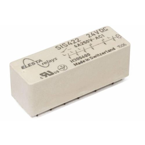 Elektromechanisches Relais / 24 VDC - SIS422 - ELESTA GmbH - 12 VDC / 110 V DC / 48 VDC