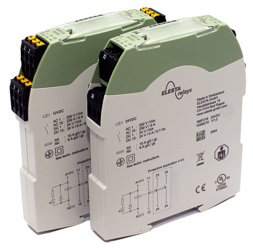 DC-Relaismodul - SMF3 - ELESTA GmbH - AC / elektromechanisch / Hutschienen