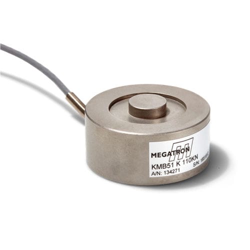 Druckkraft-Wägezelle - KMB51 - MEGATRON Elektronik GmbH & Co. KG - Knopf / Dehnungsmessstreifen / zur Kalibrierung