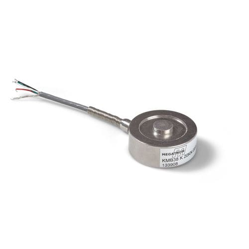 Druckkraft-Wägezelle - KMB38 - MEGATRON Elektronik GmbH & Co. KG - Knopf / zur Kalibrierung / für Absackmaschine