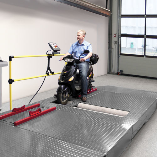 Bremsprüfstand für Motorrad - MBT 1000 EUROSYSTEM - MAHA Maschinenbau Haldenwang GmbH & Co. KG - Rollen