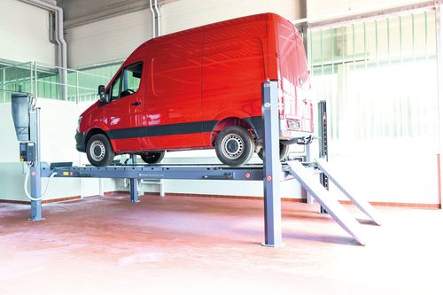 4-Säulen-Hebebühne - CARLIFT II 5.0 - MAHA Maschinenbau Haldenwang GmbH & Co. KG - 5 t / elektrohydraulisch / für PKW