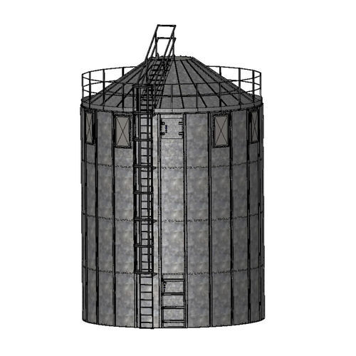 Verschraubter Silo - AST - NEDERMAN - für Schüttgüter / galvanisiertem Stahl / ATEX