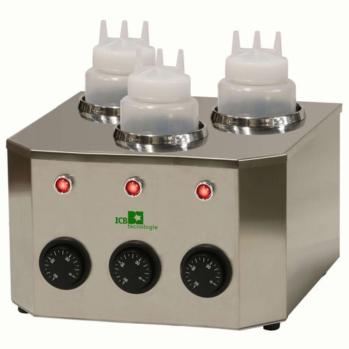 Becken für Heizungen - WARM&SQUEEZE THREE - icb tecnologie srl - für Flaschen / für Soße / Edelstahl