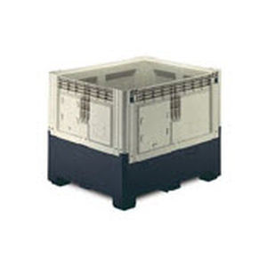 Kunststoff-Palettenbox - 1309 C - capp plast srl - Lager / mit Deckel